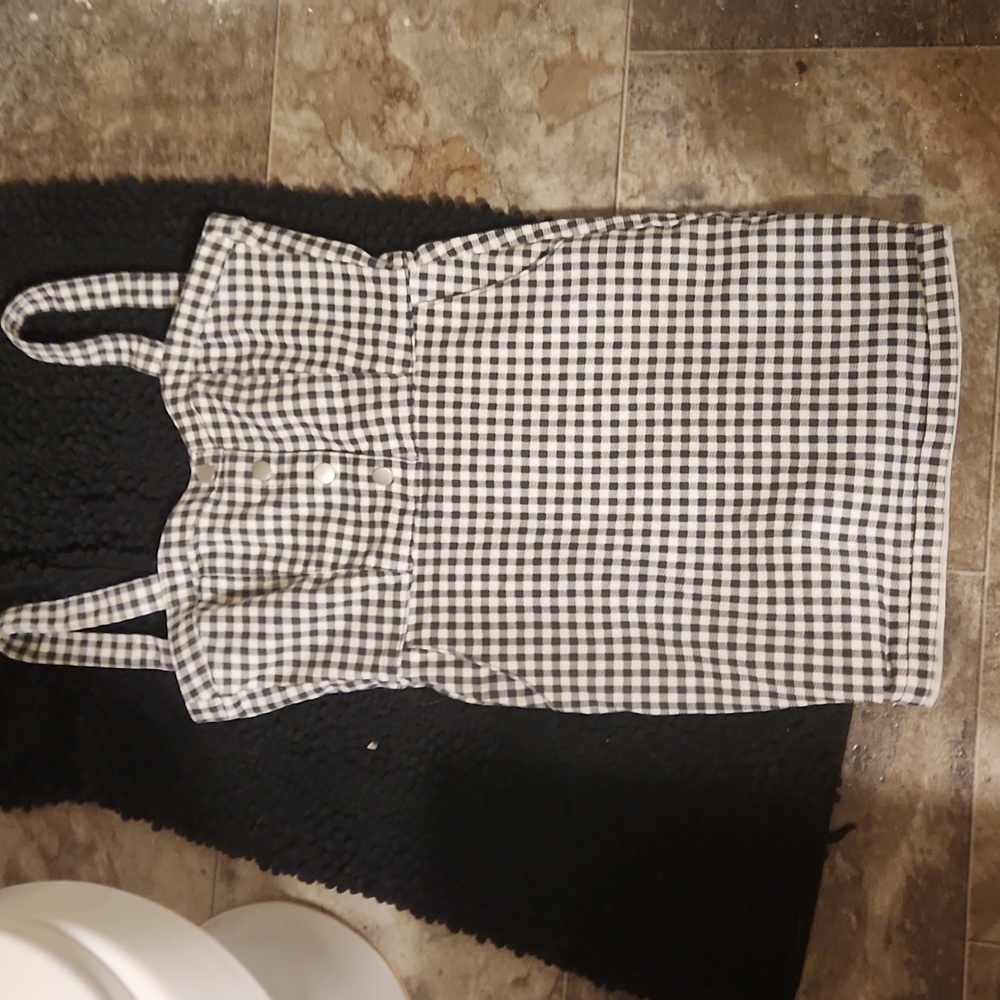 Small checkered dress goth emo grunge